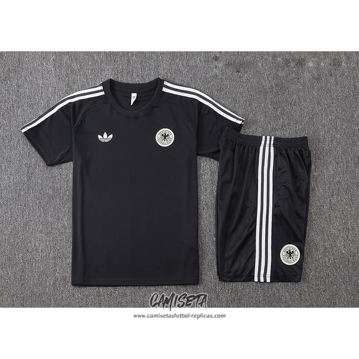 Chandal del Alemania 2026-2027 Manga Corta Negro - Pantalon Corto
